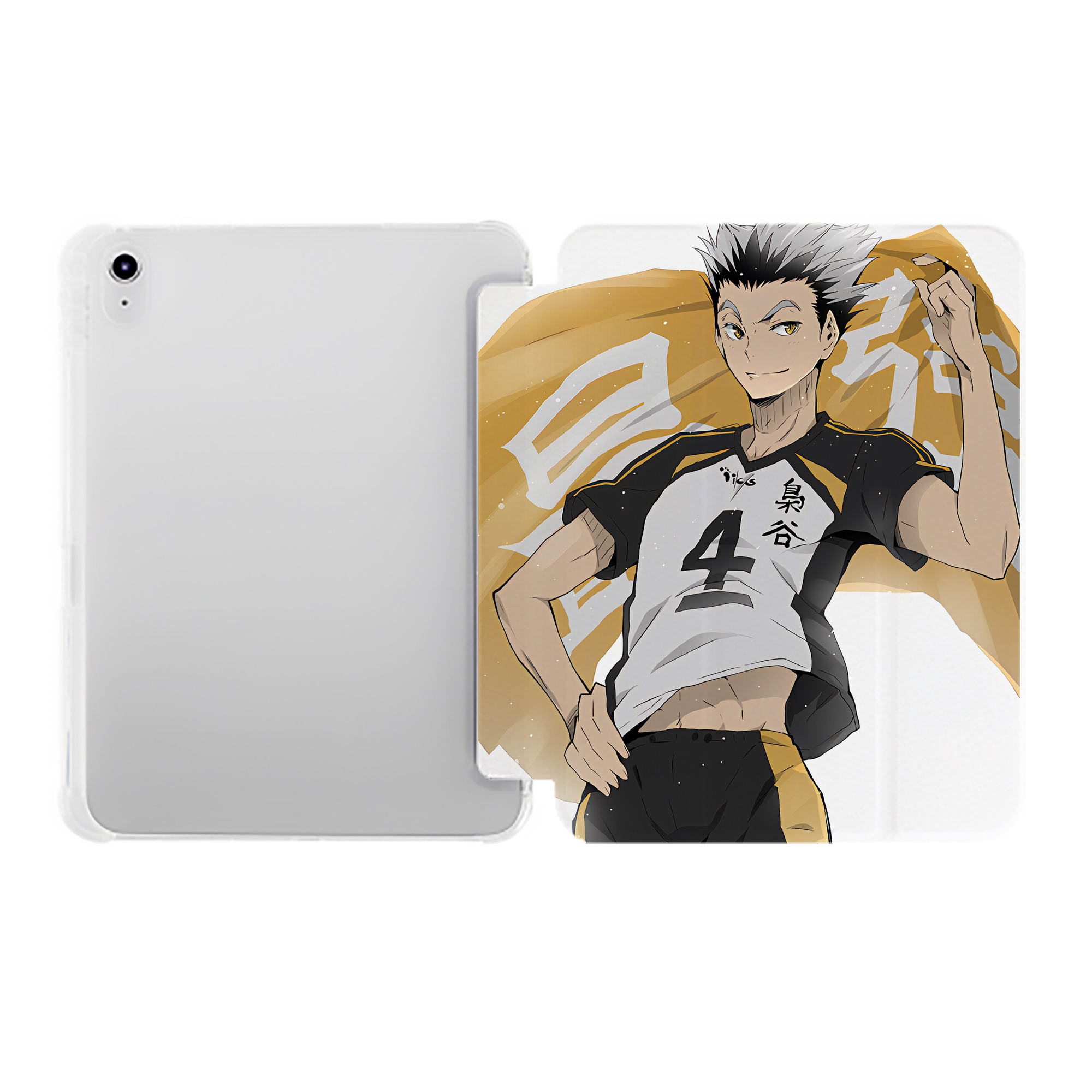 （画像用） ハイキュー!! Haikyu!! IPad ケース ペン収納付き 三つ折りスタンド PUレザー×シリコン 対応機種9.5/10.5/10.9インチ
